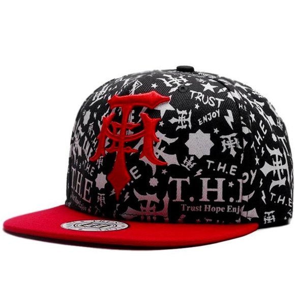 💥RAD💥'S Hip Hop Embroidered Snapback Flat Brim Cap